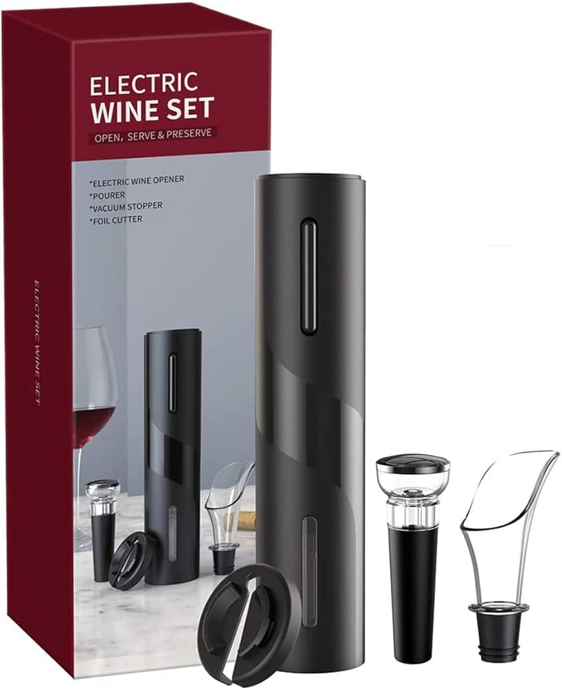 Set Descorchador para vinos 4 en 1