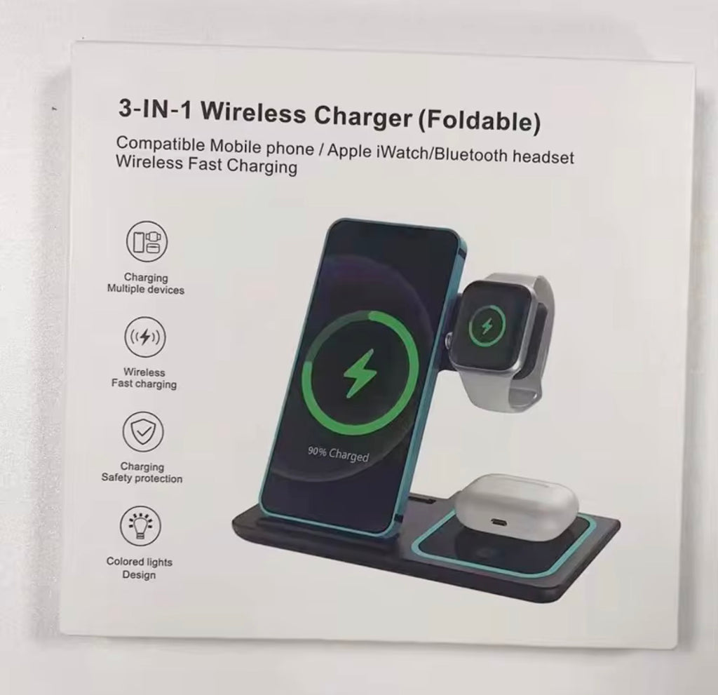 Cargador 3en1 para Apple