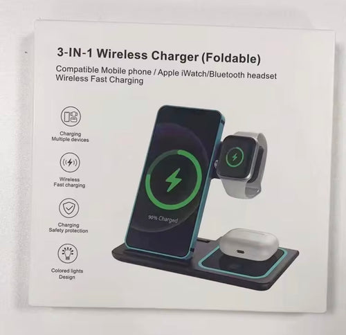 Cargador 3en1 para Apple