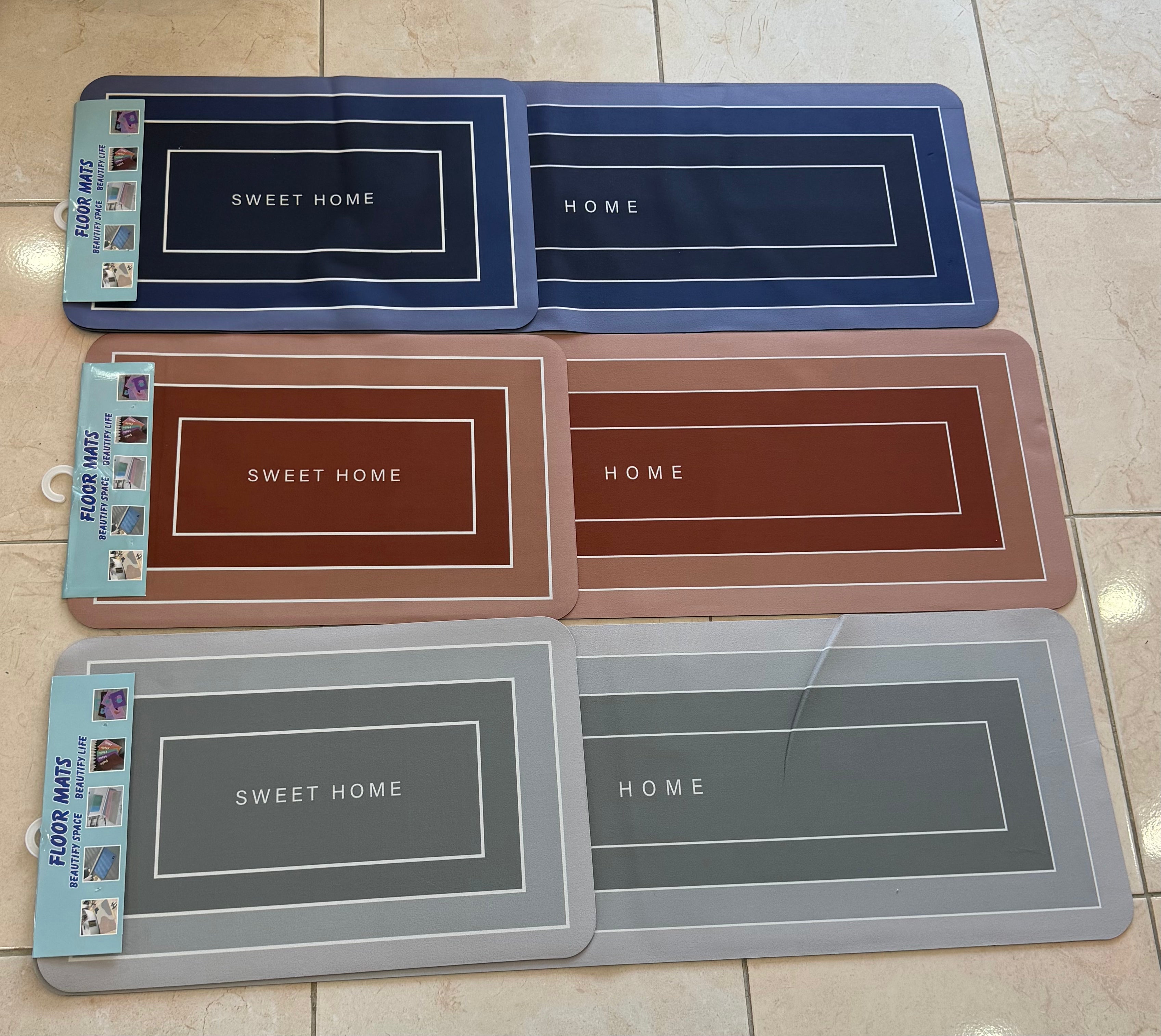 Set de 2 alfombras para cocina