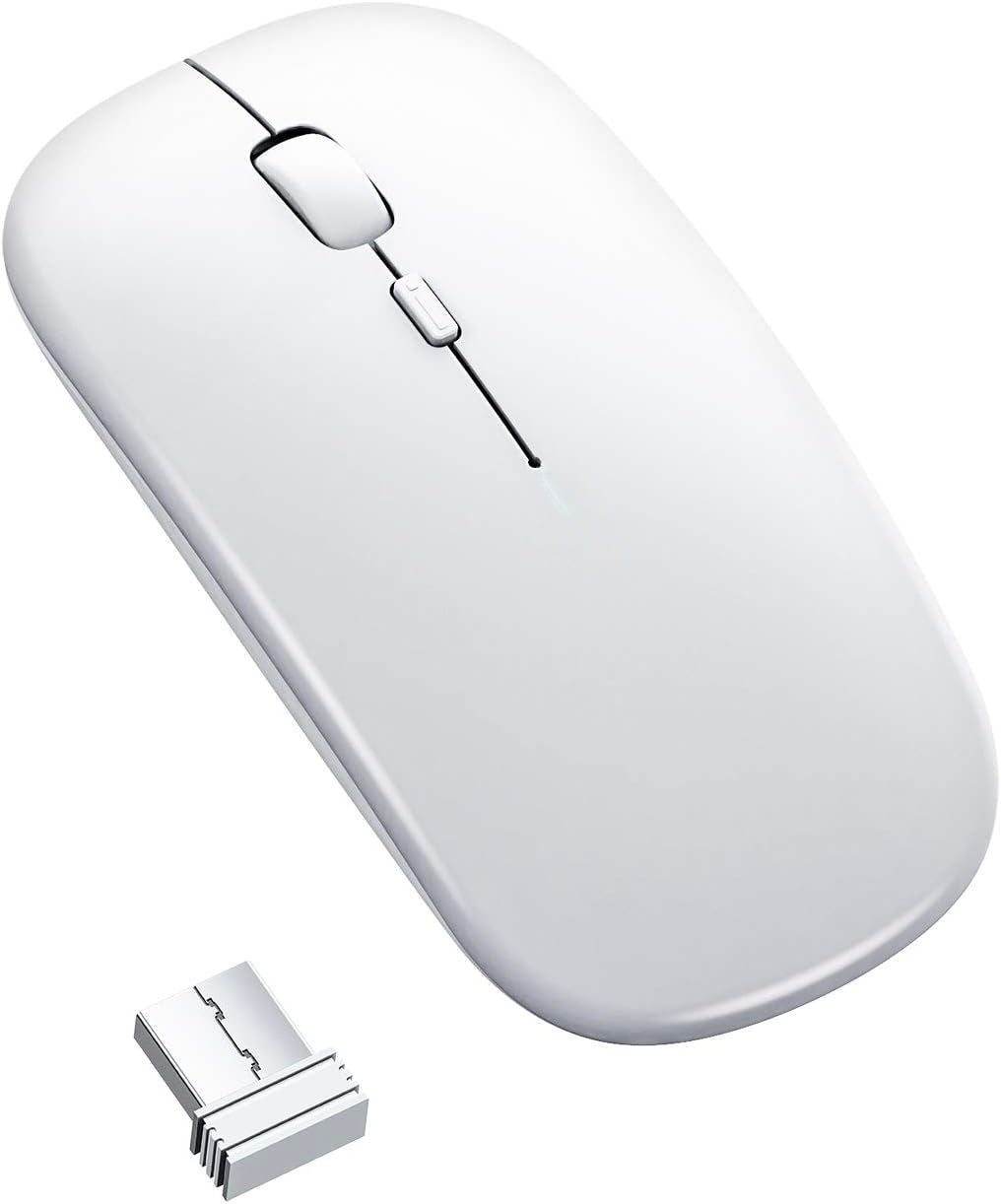 Mouse Inalámbrico Recargable (Usb + Bluetooth)