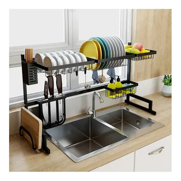 Escurridor de Platos para fregadero doble (85cm ancho)