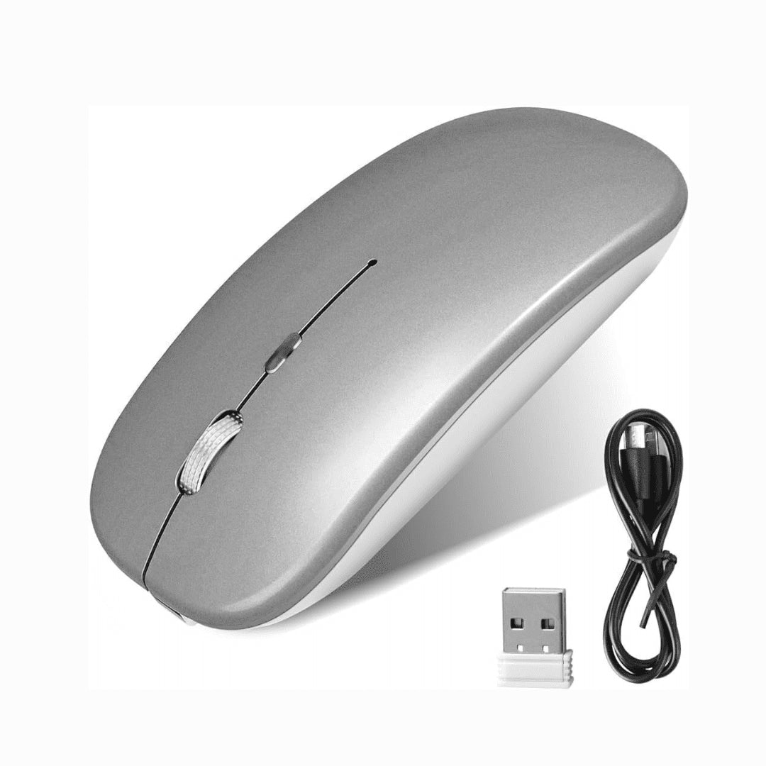 Mouse Inalámbrico Recargable (Usb + Bluetooth)